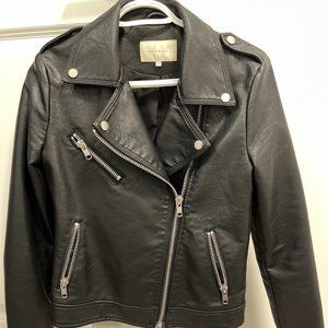 XS Monk & Lou Black Vegan Leather Jacket